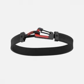 万宝龙/Montblanc Montblanc Meisterstück Great Masters Pirelli Bracelet in Rubber and Steel with Red Lacquer - Bracelets 男士 手镯 12834963