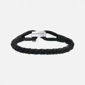万宝龙/Montblanc Wrap Me Bracelet in Black Nylon and Steel - Bracelets 男士 手镯 12838260