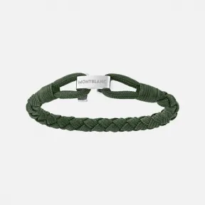 万宝龙/Montblanc Green Wrap Me Bracelet in Nylon and Steel - Bracelets 男士 手镯 12838463