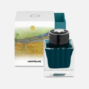 万宝龙/Montblanc 墨水瓶 50 毫升，绿松石色，向文森特·梵高致敬 - 豪华墨水瓶 MB130286