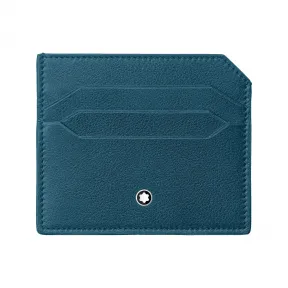 万宝龙/Montblanc MB131829-软皮系列6卡位卡片夹 湖水蓝