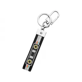 万宝龙/Montblanc 大班软皮粒纹系列钥匙扣套环，饰有混合磁带图案 U0123739