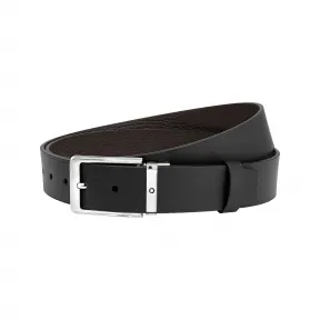 万宝龙/Montblanc 黑色/棕色双面自由剪裁皮带 U0123909