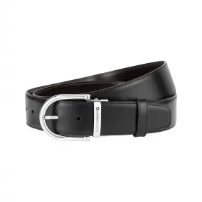 万宝龙/Montblanc 圆边马蹄形闪亮镀钯针式带扣 U0124614