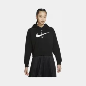 耐克/Nike 黑/白色 女子连帽衫 CU5677-011