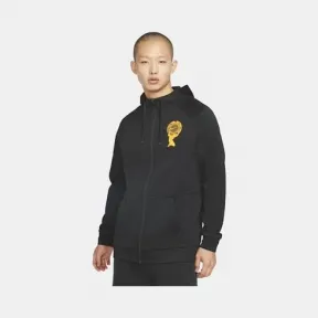 耐克/Nike 黑/暗硫黄 男子全长拉链开襟训练连帽衫 CV7734-010