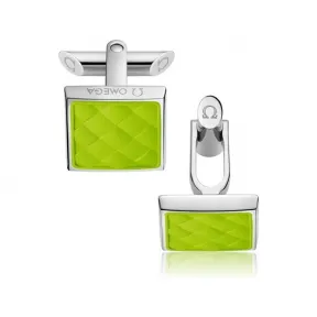 欧米茄/Omega 不锈钢与绿色橡胶: 袖扣 C92STA0510005