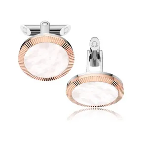 欧米茄/Omega 18K红金?、不锈钢?、米色珍珠贝母: 袖扣 CA01DG0700205