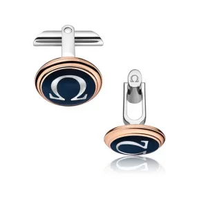 欧米茄/Omega 18K红金，精钢与2枚弧面形珍珠母贝: 袖扣 CA02DG0700305