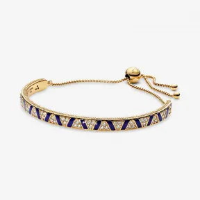 潘多拉/Pandora 异域宝石与条纹滑动手链绳手镯 手镯 Pandora Shine 珐琅 568051CZ