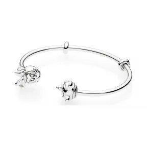 潘多拉/Pandora Disney, Mickey & Minnie Open Bangle Bracelet 597494