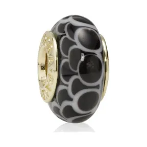 潘多拉/Pandora Black Glass Lotus Charm 750504