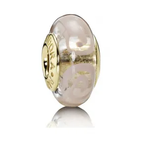 潘多拉/Pandora Pink Glass Spiral Charm 750514