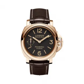 沛纳海/Panerai 18k玫瑰金 LUMINOR系列 手动机械机芯 男表 PAM00511