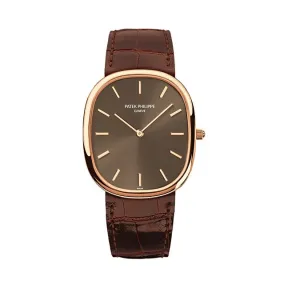 百达翡丽/Patek Philippe Golden Ellipse 系列 18k玫瑰金 自动机械机芯 男表 3738-100R-001