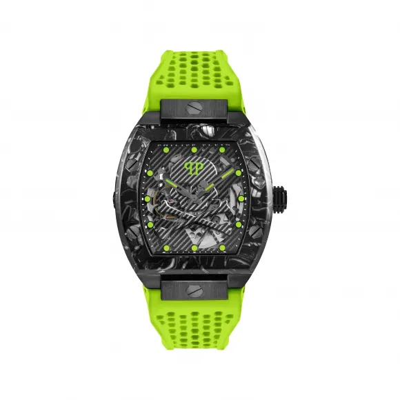 菲利普·普莱因/Philipp Plein $KELETON $PORT-MASTER 霓虹青柠色腕表 117074-27-4-0