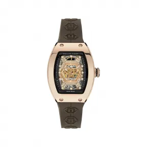 菲利普·普莱因/Philipp Plein 钻石加密皇后玫瑰金毒液腕表 122614-04-4-0