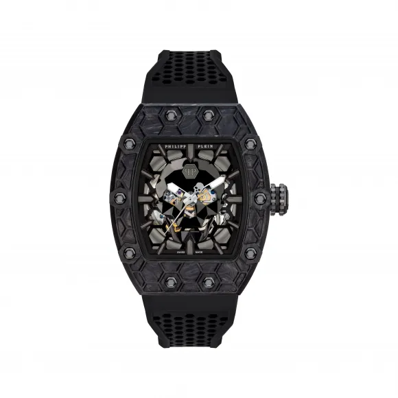 菲利普·普莱因/Philipp Plein 鳄鱼皮暗黑王碳纤维角斗士腕表 122616-02-4-0