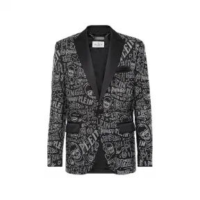 菲利普·普莱因/Philipp Plein Lord Velvet Blazer Fit Skull and Plein 带水晶 AABC-MRF1603-PTE086N-02