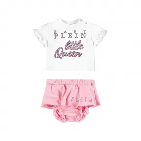 菲利普·普莱因/Philipp Plein T恤+裙子 PABC-CRJ0095-PJY002N-0103