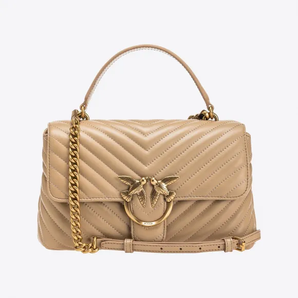 品高/Pinko Classic Lady Love Bag Puff Chevron 手袋 100043A0GKD28Q