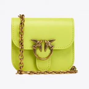 品高/Pinko Micro Love Bag Bell 皮革手袋 100049A14PS69Q