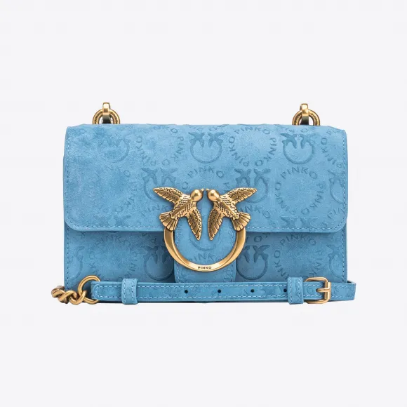 品高/Pinko Mini Love Bag One Suede Logo 手袋 100059A0NDE42Q