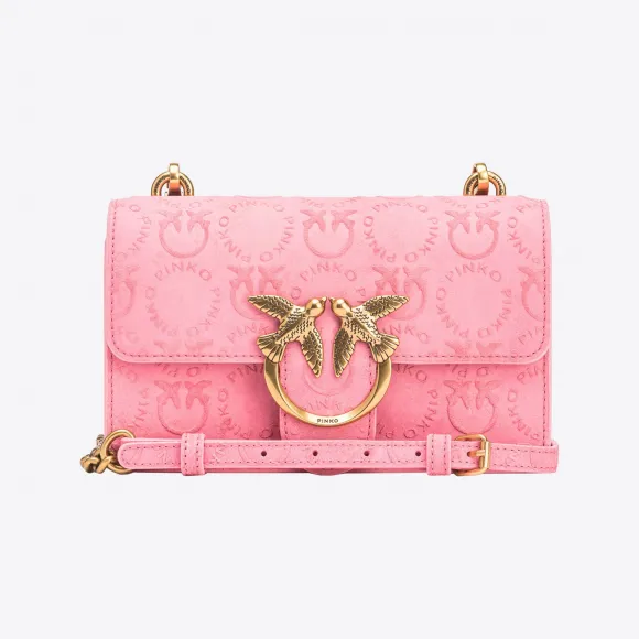 品高/Pinko Mini Love Bag One Suede Logo 手袋 100059A0NDP31Q