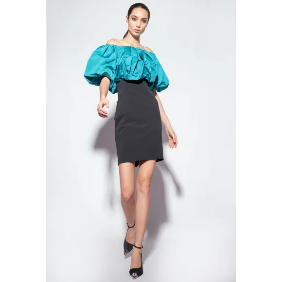 品蔻/Pinko Galleria 塔夫绸迷你连衣裙 100090A0WAZE8