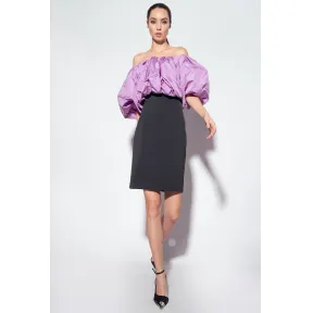 品蔻/Pinko Galleria 塔夫绸迷你连衣裙 100090A0WAZY1