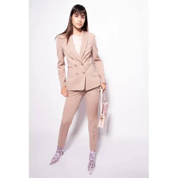 品高/Pinko Punto Stoffa 针织吸烟裤 100155A0HMQ34