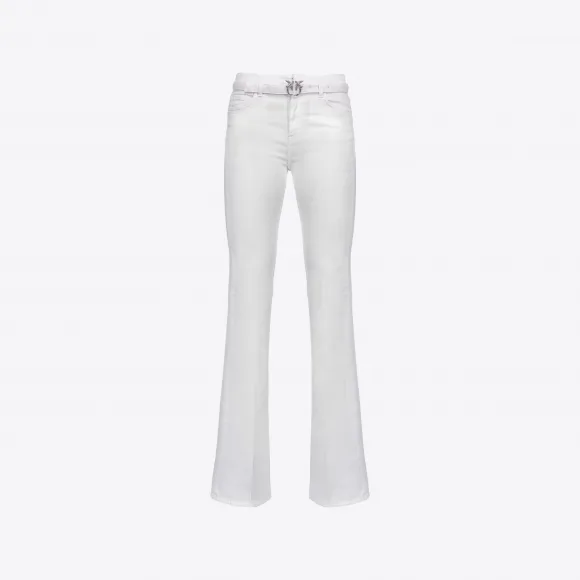 品蔻/Pinko 棉质粗纹布喇叭裤 100166A0FLZ04