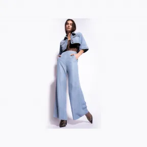 品高/Pinko 莱赛尔丹宁阔腿裤 100219A0G5PJN