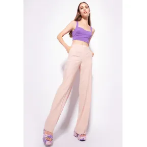 品高/Pinko 羊毛帆布阔腿裤 100366A0IHOB1