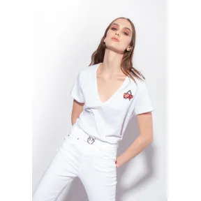 品高/Pinko 樱桃刺绣 T 恤 100372A0U3Z04