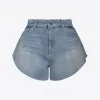 品高/Pinko 漂白丹宁蝴蝶短裤 100395A0FVPJM