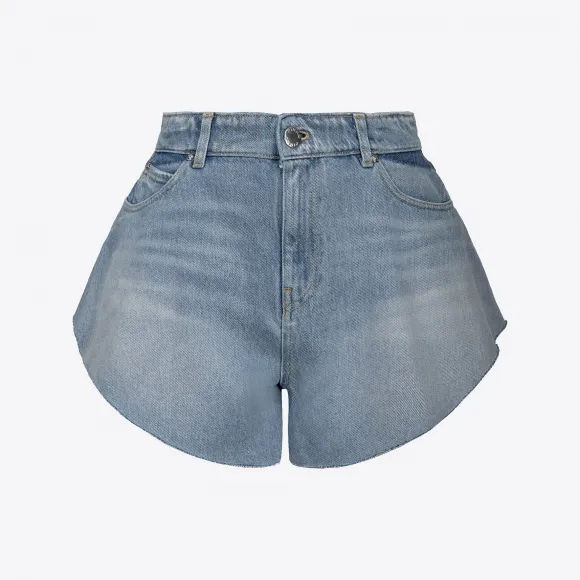 品高/Pinko 漂白丹宁蝴蝶短裤 100395A0FVPJM