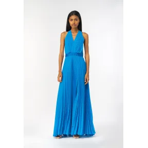 品高/Pinko 百褶雪纺长款连衣裙 100403A0H8F71