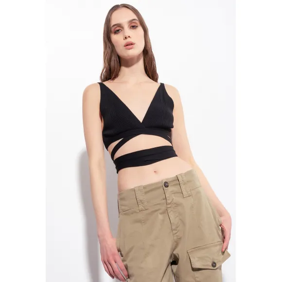 品高/Pinko 细罗纹针织软杯文胸 100416A0LDZ99