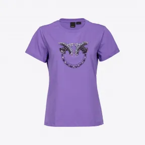 品蔻/Pinko Love Birds 刺绣 T 恤 100535A0MAYB1
