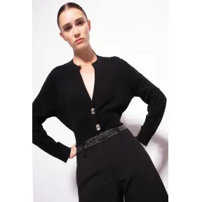 品蔻/Pinko 珠宝纽扣短款开衫 100679A0OBZ99