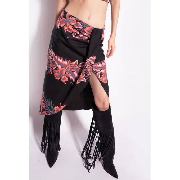 品高/Pinko 热带印花长款半裙 100707A0NOZR3