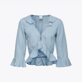 品高/Pinko 莱赛尔丹宁短罩衫 100715A0G5PJE