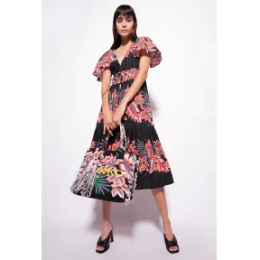 品高/Pinko 热带印花府绸连衣裙 100747A0NOZR3