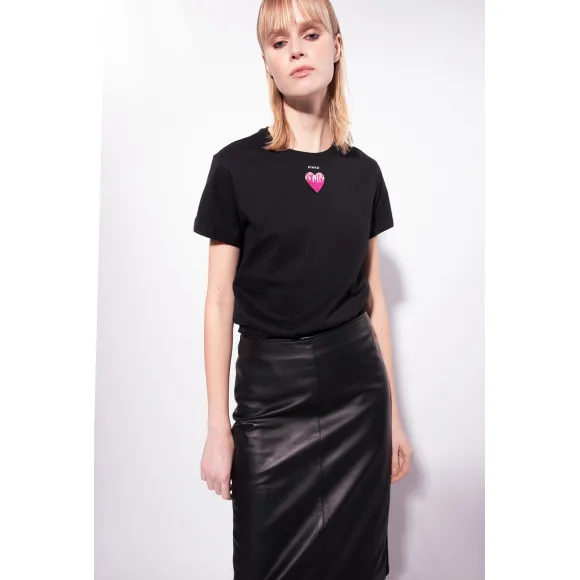 品高/Pinko 爱心刺绣 T 恤 100789A0PSZ99