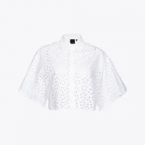 品高/Pinko Sangallo 蕾丝短款衬衫 100797A0Q4Z04