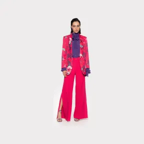 品高/Pinko 垂顺绉绸阔腿裤 100897A0MPP87