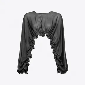 品蔻/Pinko 荷叶边披肩上衣 100974Z949Z99