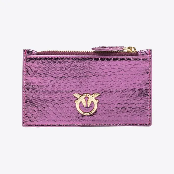 品高/Pinko PINKO Galleria 爬虫层压皮革拉链卡夹 101217A0SYLP5U