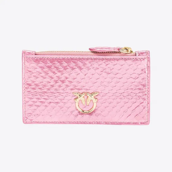 品高/Pinko PINKO Galleria 爬虫层压皮革拉链卡夹 101217A0SYP07U